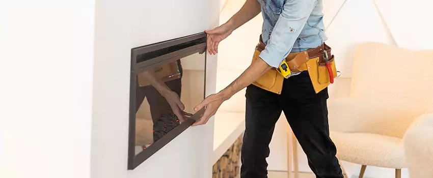 Metal Fireplace Installation in Roy, Utah