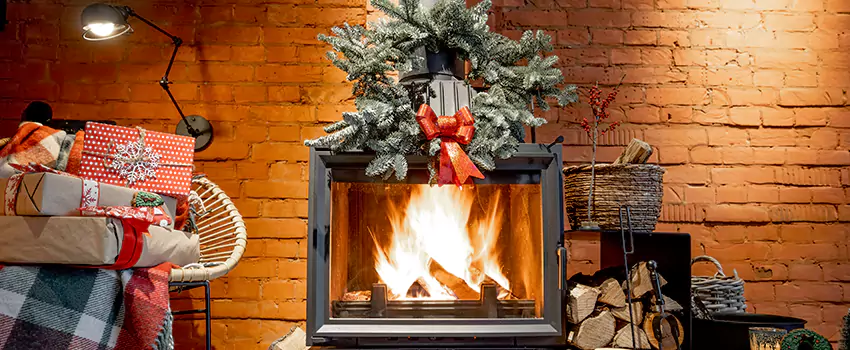 Travis Industries Linear Gas Fireplace Installation in Roy, Utah