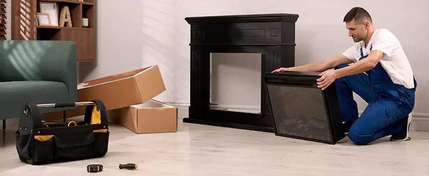 Old Rusted Metal Fireplace Repair And Replacement in Roy, UT
