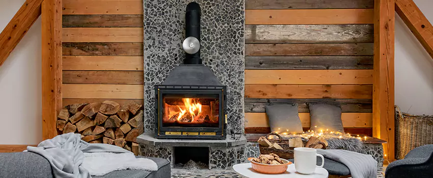 Thelin Hearth Products Direct Vent Gas Stove Fireplace Inspection in Roy, Utah
